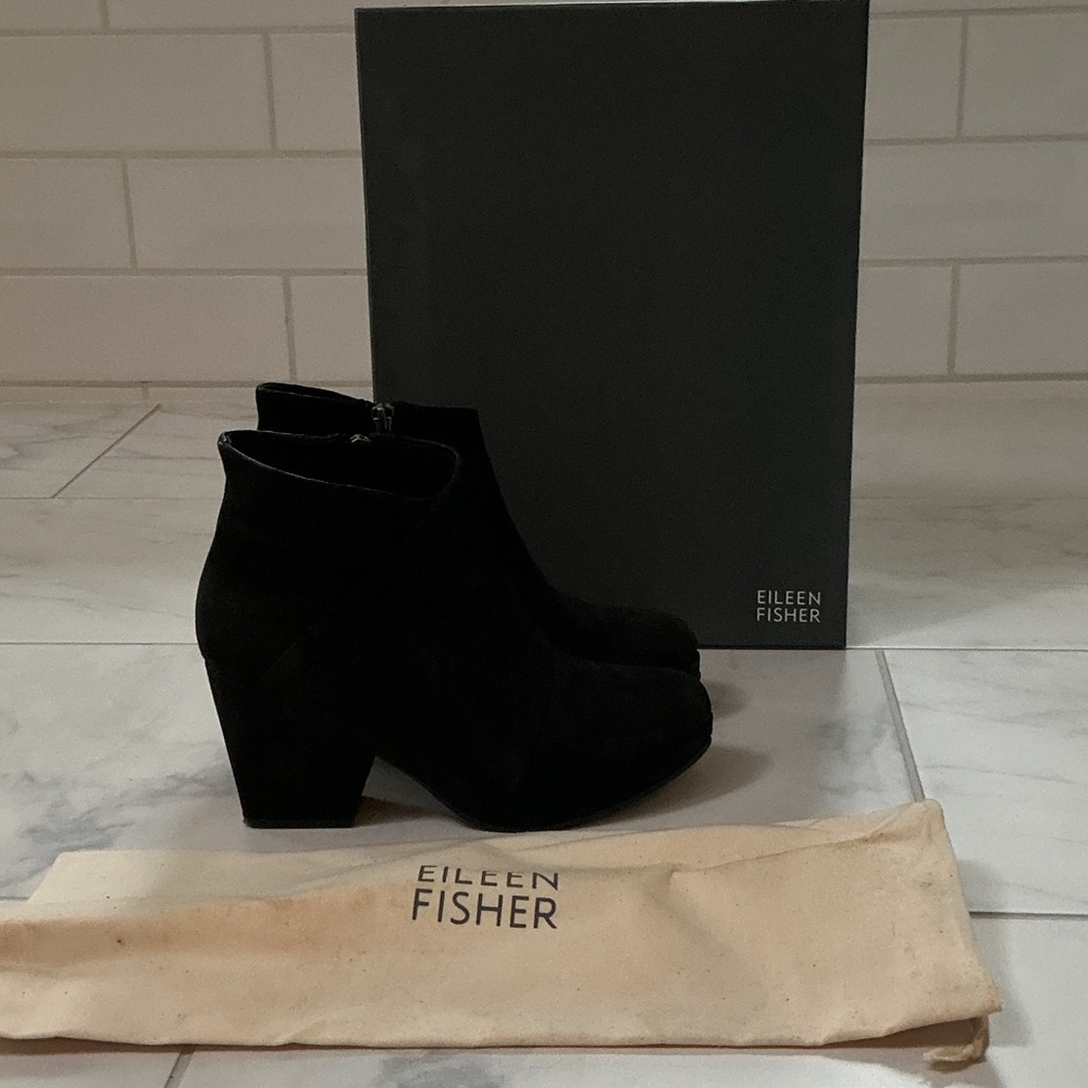 Eileen Fisher Women's Black Ankle Booties